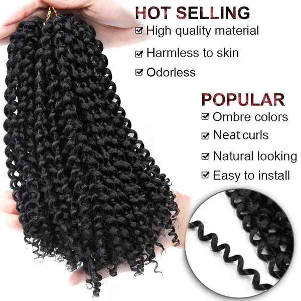 Black_2_No_Curly_Kinky_Hair_Latest_Fashionable_High_Density_Fiber_Hair_Extension/Lot_Kinky_Curly_Crochet_Braids_Synthetic_Extension_1_Bundle_22_Inch_(8_Pc_Folded)..._For_Women