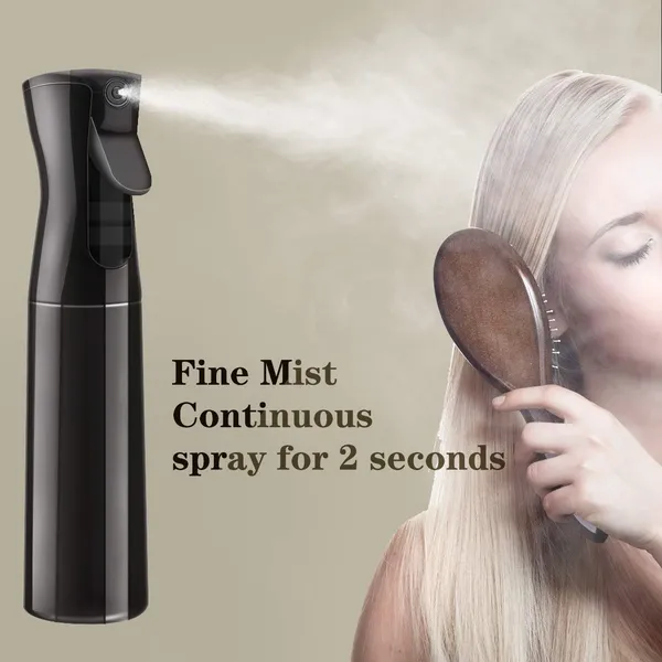 Black_Hair_Spray_Bottle_Empty_Plastic_Refillable_Fine_Mist_Sprayer_Bottle_For_Hair_Styling_Cleaning_Garden_Continuous_Water_Mister_(250_Ml_).._For_Women