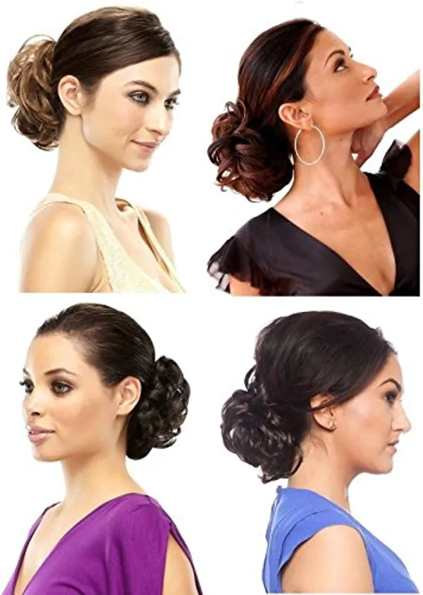 Brown_And_Maroon_Funky_Curly_Elastic_Hair_Bun_Flexible_36_Inch_Frill_Multi_Purpose_Bride_Casual_Hair_Volume_Make_Use_Extension_For_Women
