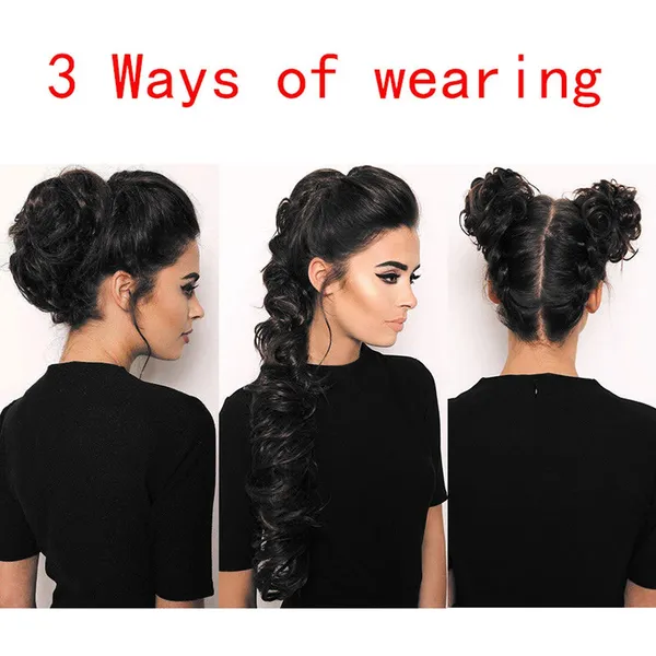 Brown_And_Maroon_Funky_Curly_Elastic_Hair_Bun_Flexible_36_Inch_Frill_Multi_Purpose_Bride_Casual_Hair_Volume_Make_Use_Extension_For_Women
