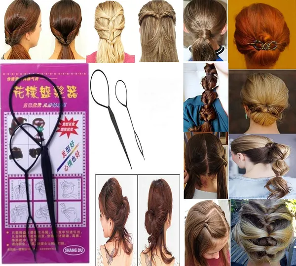 Black_Hair_Accessories_Curler_Hair_Clip_Tool_Hair_Braid_Maker_Topsy_Tail_Hair_Haircut_Braid_Plastic_Loop_Styling_Tool_Ponytail_Maker_Styling_Tool_.._For_Women