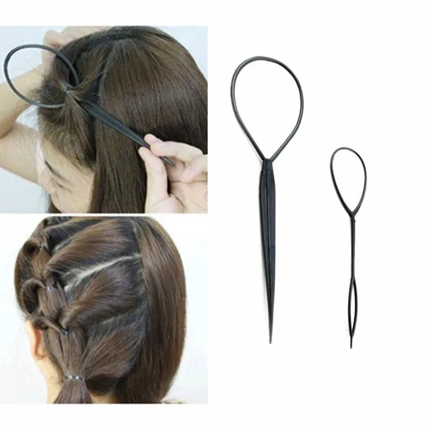 Black_Hair_Accessories_Curler_Hair_Clip_Tool_Hair_Braid_Maker_Topsy_Tail_Hair_Haircut_Braid_Plastic_Loop_Styling_Tool_Ponytail_Maker_Styling_Tool_.._For_Women