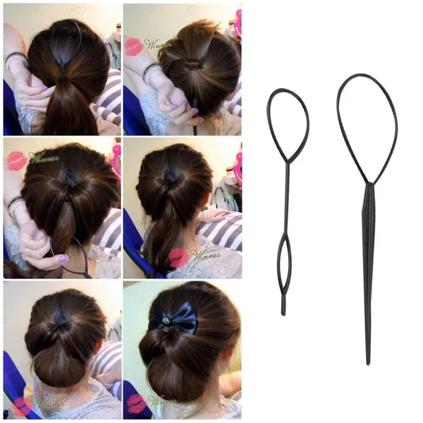 Black_Hair_Accessories_Curler_Hair_Clip_Tool_Hair_Braid_Maker_Topsy_Tail_Hair_Haircut_Braid_Plastic_Loop_Styling_Tool_Ponytail_Maker_Styling_Tool_.._For_Women