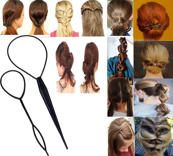 Black_Hair_Accessories_Curler_Hair_Clip_Tool_Hair_Braid_Maker_Topsy_Tail_Hair_Haircut_Braid_Plastic_Loop_Styling_Tool_Ponytail_Maker_Styling_Tool_.._For_Women