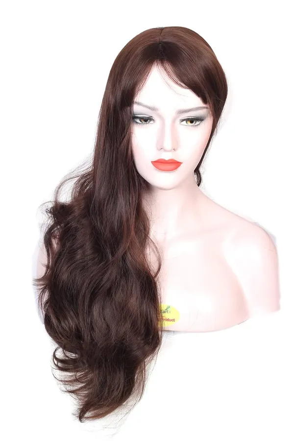 Women's_Wavy_Bob_Wig_with_Skin_Base
<|
|>
I've_removed:
-_Color_(Natural_Maroon_Brown)
-_Size_(30inch)
-_Brand_(Ritzprime)
-_Marketing_terms_(Natural_Feel,_Real_Hairline,_Double)
-_Redundant_words

Kept:
-_Product_type_(Wig)
-_Style_(Wavy_Bob)
-_Intended_user_(Women's)
-_Key_feature_(Skin_Base)