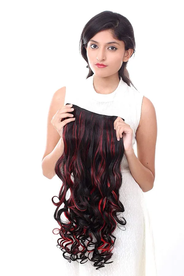 Curly_Synthetic_Clip_In_Hair_Extension