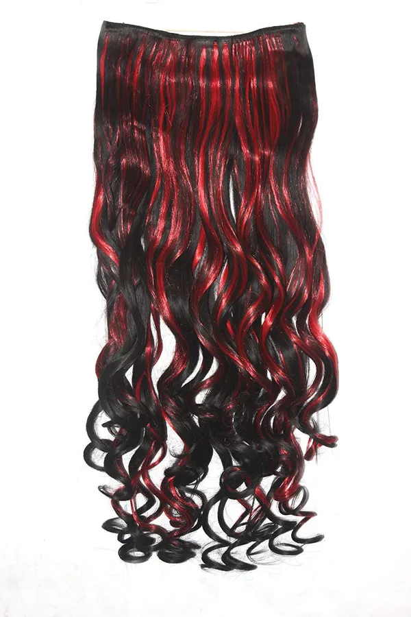 Curly_Synthetic_Clip_In_Hair_Extension