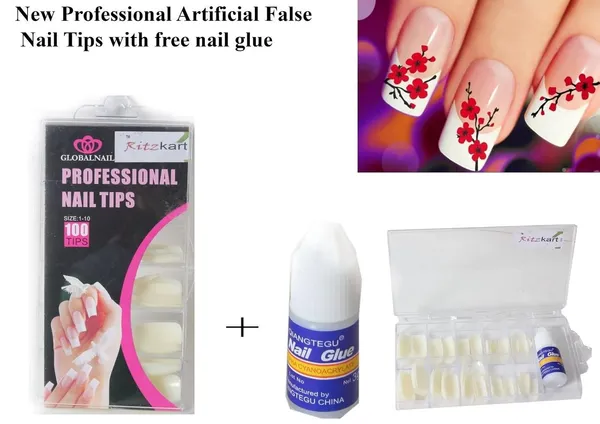 False_Nail_Tips_with_Glue