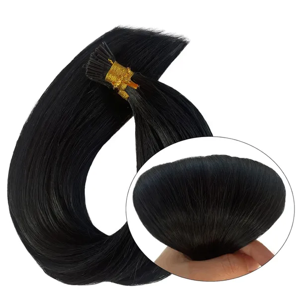 Black_I-Tip_30_Inch_Long_Human_Hair_Straight_Soft_&_Silky_25_Pc_Set_For_Seamless_Blending_Hair_Extensions_For_Women
