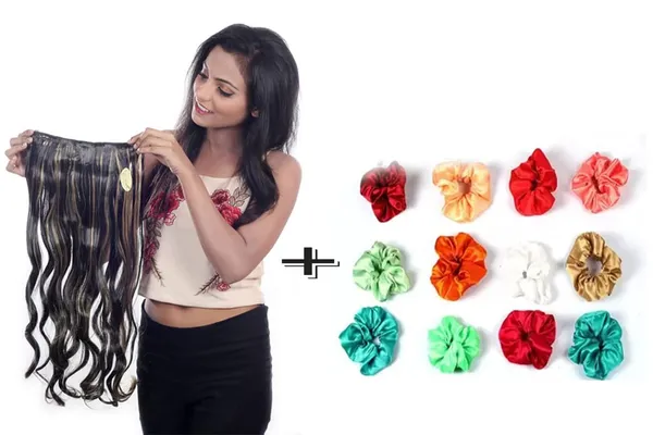Hair_Extension_with_Elastic_Bands