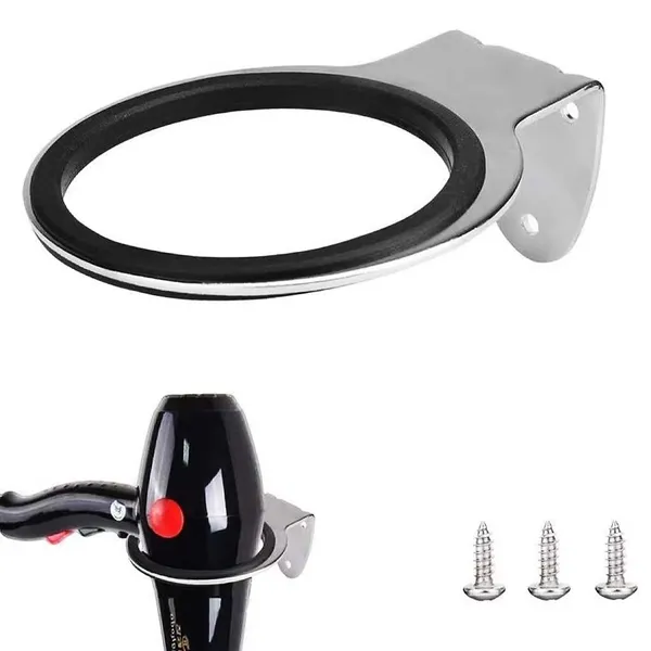 Multicolor_Stainless_Steel_Low_Space_Hair_Dryer_Holder_Stand_For_Women