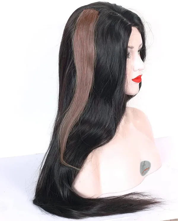 Human_Hair_Straight_Streaks_Extension