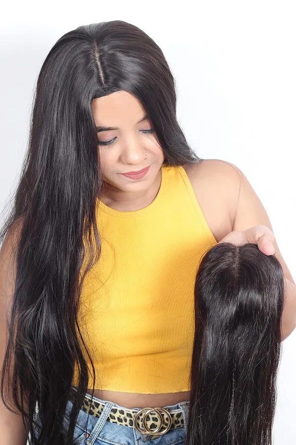 Human_Hair_Straight_Clip-In_Topper_for_Women