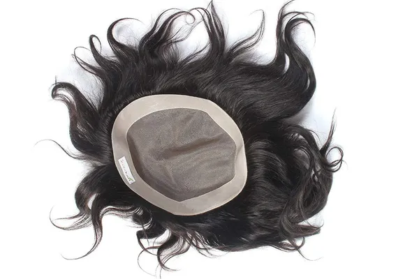 Black_Usa_Regular_Base_Monofilat_Hair_Toupee,Hair_Wig_For_,100%_Human_Hair_Patch/Hair_Wig_(8X6)_For_Women