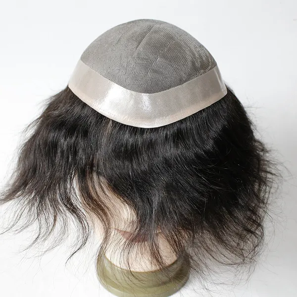 Black_Usa_Regular_Base_Monofilat_Hair_Toupee,Hair_Wig_For_,100%_Human_Hair_Patch/Hair_Wig_(8X6)_For_Women