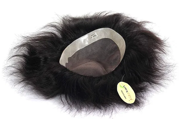 Black_Usa_Regular_Base_Monofilat_Hair_Toupee,Hair_Wig_For_,100%_Human_Hair_Patch/Hair_Wig_(8X6)_For_Women