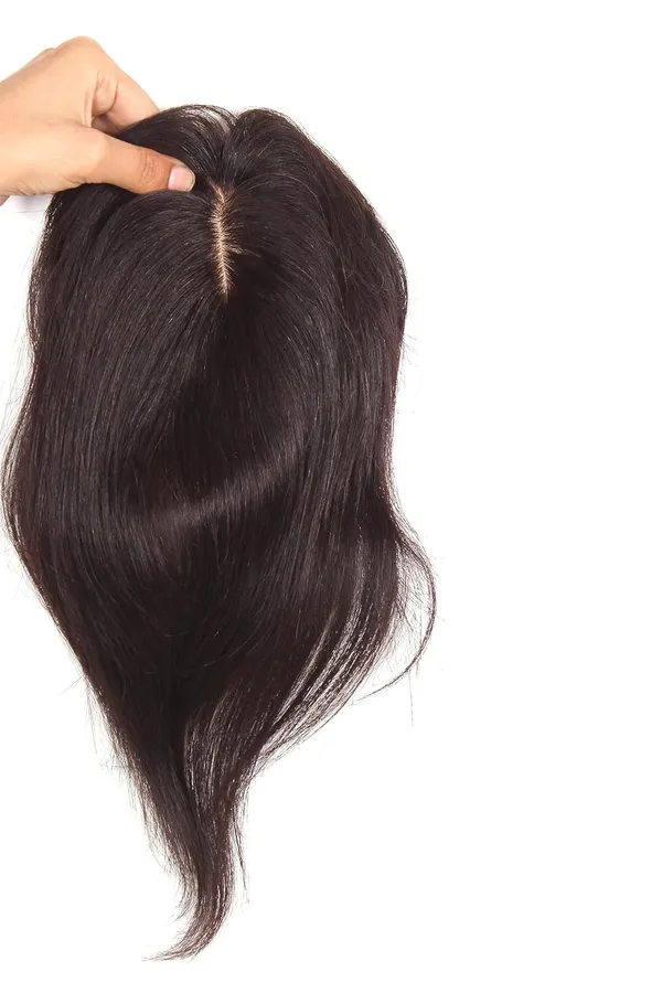 Human_Hair_Straight_Clip-In_Crown_Topper_with_Bangs