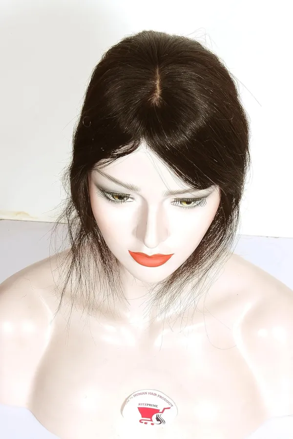 Human_Hair_Straight_Clip-In_Crown_Topper_with_Bangs