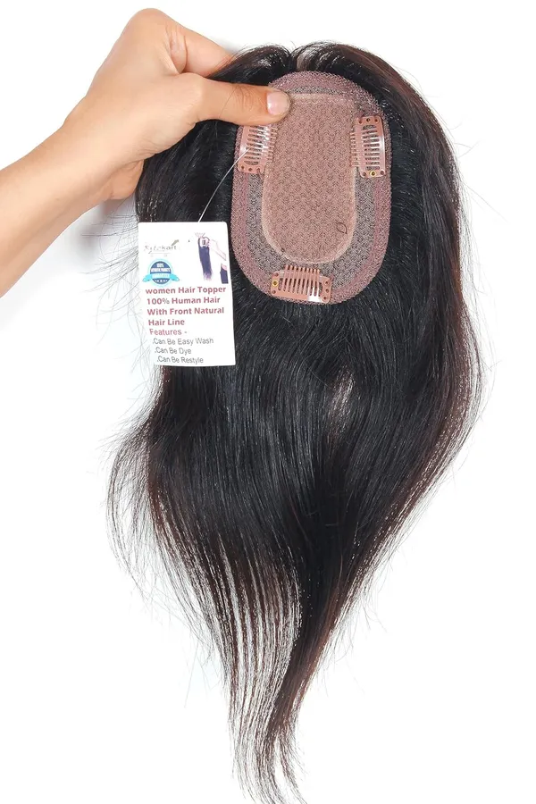 Human_Hair_Clip-In_Topper_with_Bangs