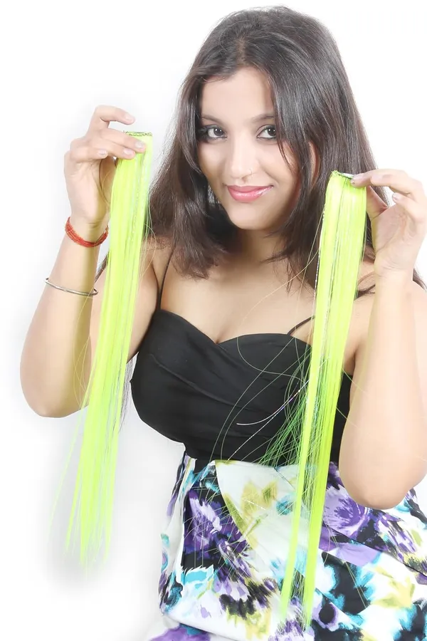 Parrot_Color_2_Pc_Hair_Extension_Straight_Multi_With_Glitter_Mix_Hair_Streaks_-_25_Inch_Length_Single_Clip_Included_(Parrot_Color)_For_Women