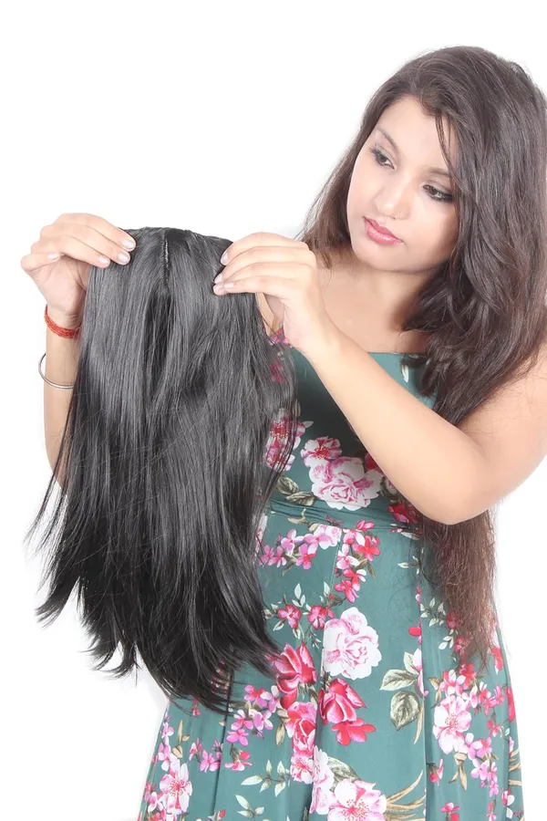 Brown_20_Inch_Long_Straight_&_Natural_Hair_Topper/Patch_For_Front_Baldness_Cover_Area_Feel_Synthetic_High_Fiber_With_High_Density_For_For_Women