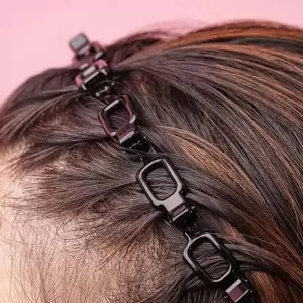 Black_Sweet_Doll_Hair_Twister_Hair_Band_Headband_With_Clip_Hair_Styling_Fashion_Double_Bangs_Hairstyle_Hairpin_Headband_For_Double_Bangs_Clip_Hair_Band_For_Women