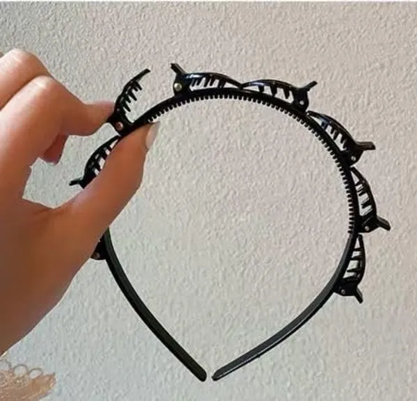 Black_Sweet_Doll_Hair_Twister_Hair_Band_Headband_With_Clip_Hair_Styling_Fashion_Double_Bangs_Hairstyle_Hairpin_Headband_For_Double_Bangs_Clip_Hair_Band_For_Women