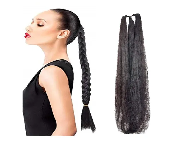 Black_30_Inch_Long_Synthetic_Hair_Choti_Extensions_3_Layer_Artificial_Choti_Parandi_For_Women