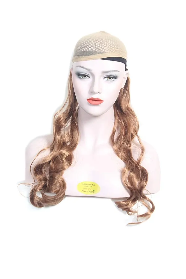 Golden_22_Inch_100%_Soft_&_Shiny_Curly_Long_Clip_On_Soft_Synthetic_Hair_Extension_For_Instant_Look_(Golden)_For_Women