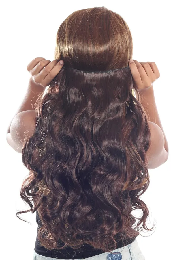 Dark_Brown_22_Inch_100%_Soft_&_Shiny_Curly_Long_Clip_On_Soft_Synthetic_Hair_Extension_For_Instant_Look_(Dark_)_For_Women