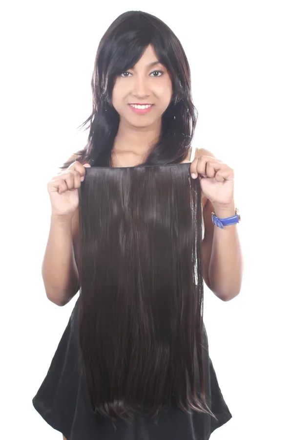 Women_Synthetic_Straight_Clip-On_Hair_Extension