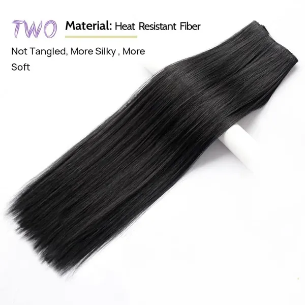Black_Straight_6_Pc_Straight_Silky_&_Natural_Feeling_Long_Clip_On_Synthetic_Hair_Extension_For_(_Straight)_For_Women