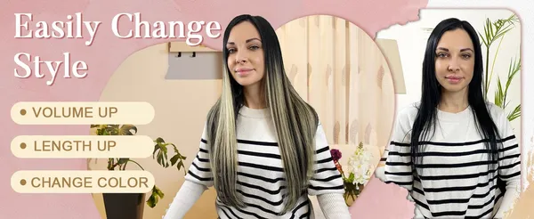 Golden_And_Black_Straight_6_Pc_Straight_Silky_&_Natural_Feeling_Long_Clip_On_Synthetic_Hair_Extension_For_Women