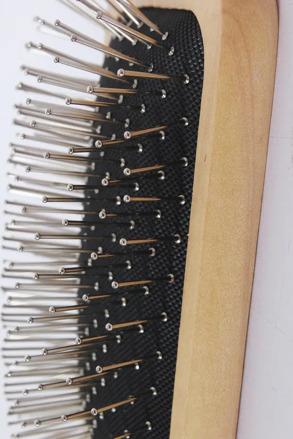 Wooden_Metal_Pin_Bristle_Hair_Brush_-_Detangling_Anti-Static_Paddle_Grooming_Tool_-_Rounded_Steel_Bristles_Ergonomic_Wooden_Handle_-_Scalp_Massaging_Comb_-_For_Normal_Curly_Thick_Hair_Wigs_For_Women