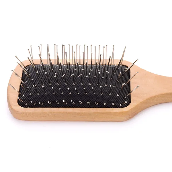 Wooden_Metal_Pin_Bristle_Hair_Brush_-_Detangling_Anti-Static_Paddle_Grooming_Tool_-_Rounded_Steel_Bristles_Ergonomic_Wooden_Handle_-_Scalp_Massaging_Comb_-_For_Normal_Curly_Thick_Hair_Wigs_For_Women
