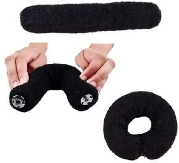 Black_20_Inch_Imported_Hair_Donut_Clip_For_More_Fashionable_Style_For_Wedding/Party_For_Women