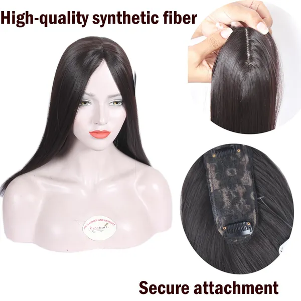 Dark_Black_20_Inch_Clip_In_Synthetic_Long_Straight_Hair_12X5_Cm_Dark_Hair_Topper_For_With_Thinning_Hair_For_Women