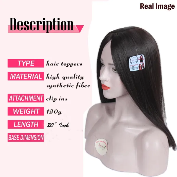 Dark_Black_20_Inch_Clip_In_Synthetic_Long_Straight_Hair_12X5_Cm_Dark_Hair_Topper_For_With_Thinning_Hair_For_Women