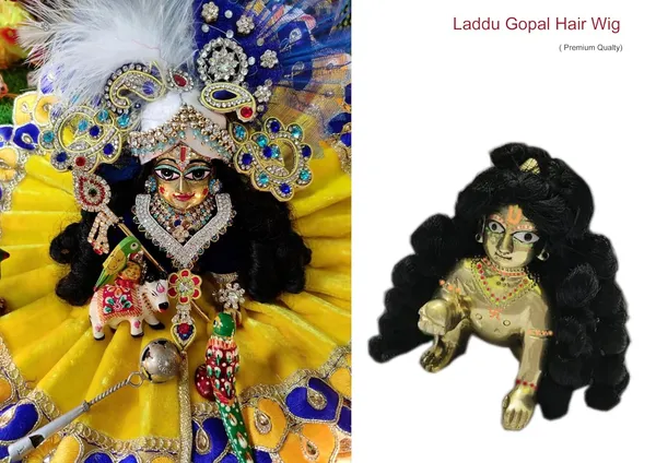 Artificial_Curly_Wig_for_Krishna_Deity