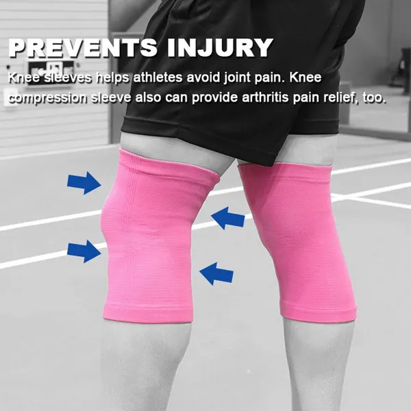 Pink_1_Pair_Knee_Sleeves_For_Knee_Support_Pain_Relief,Sport_Compression_For_Running_For_Women