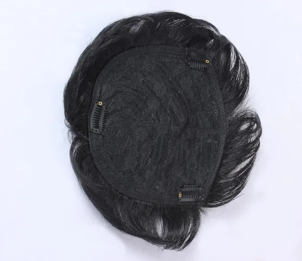 Black_Short_Toppers_Hairpiece_Real_Human_Hair_Clip_In_Crown_Hair_Pieces_For_Covering_White_Loss_Hair_Toupee_6X6_Inch_Hand_Made_Natural_Style_For_Men