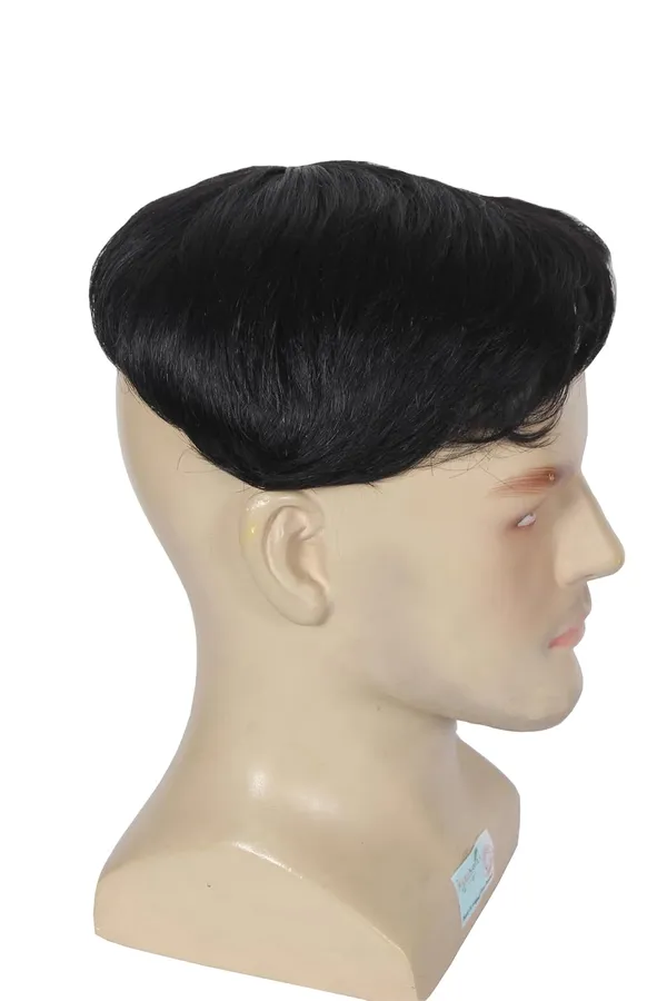 Black_Short_Toppers_Hairpiece_Real_Human_Hair_Clip_In_Crown_Hair_Pieces_For_Covering_White_Loss_Hair_Toupee_6X6_Inch_Hand_Made_Natural_Style_For_Men