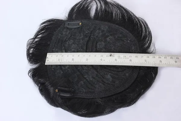 Black_Short_Toppers_Hairpiece_Real_Human_Hair_Clip_In_Crown_Hair_Pieces_For_Covering_White_Loss_Hair_Toupee_6X6_Inch_Hand_Made_Natural_Style_For_Men
