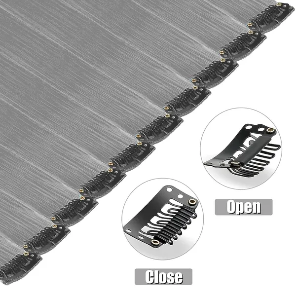 Grey_Hair_Streaks_Synthetic_20-Inch_Straight_Clip-On_Extensions_For_Instant_Highlights_Perfect_&_Wo_Stylish_Hair_(Pack_Of_2)_For_Women