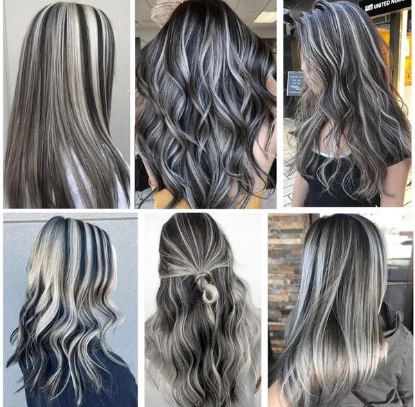 Grey_Hair_Streaks_Synthetic_20-Inch_Straight_Clip-On_Extensions_For_Instant_Highlights_Perfect_&_Wo_Stylish_Hair_(Pack_Of_2)_For_Women