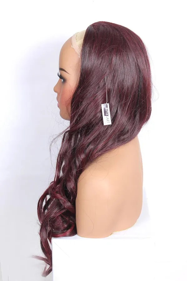 3/4_Part_Curly_Synthetic_Hair_Wig_for_Women