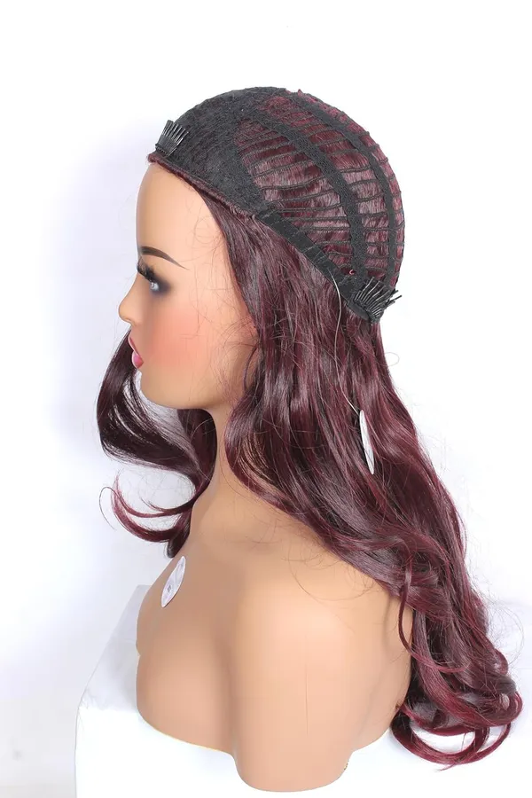 3/4_Part_Curly_Synthetic_Hair_Wig_for_Women