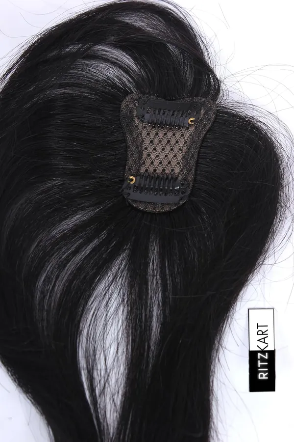 Black_10-Inch_Mono_Base_2_Clip_Frontal/Front_Head_Topper_Human_Hair_Bald_Areas_&_New_Look_-_Perfect_For_Parties_&_Casual_Use_For_Women