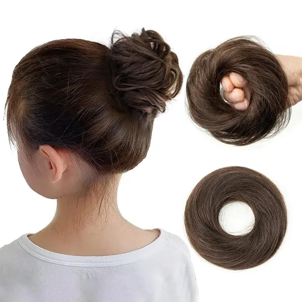 Human_Hair_Messy_Bun_Hair_Elastic
