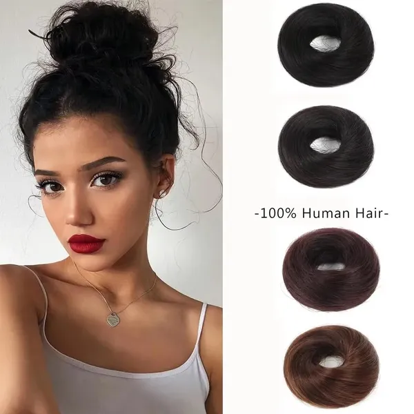 Human_Hair_Messy_Bun_Hair_Elastic